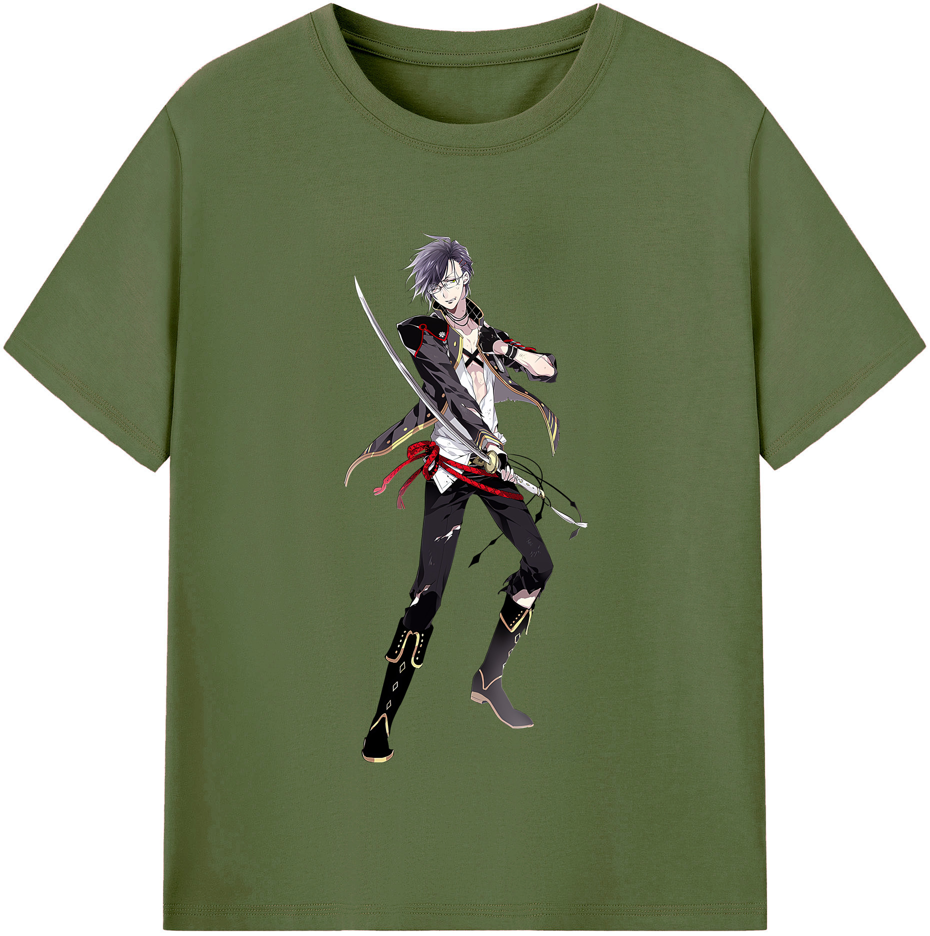 （画像用） 刀剣乱舞 Touken Ranbu 綿100％半袖Tシャツ（フロントプリント）